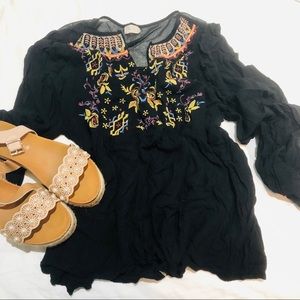 Embroidered Altar’d State Boho Blouse